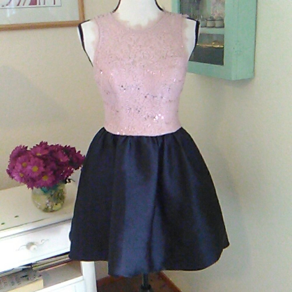 Windsor Satin and Lace Balletcore Evening Dress